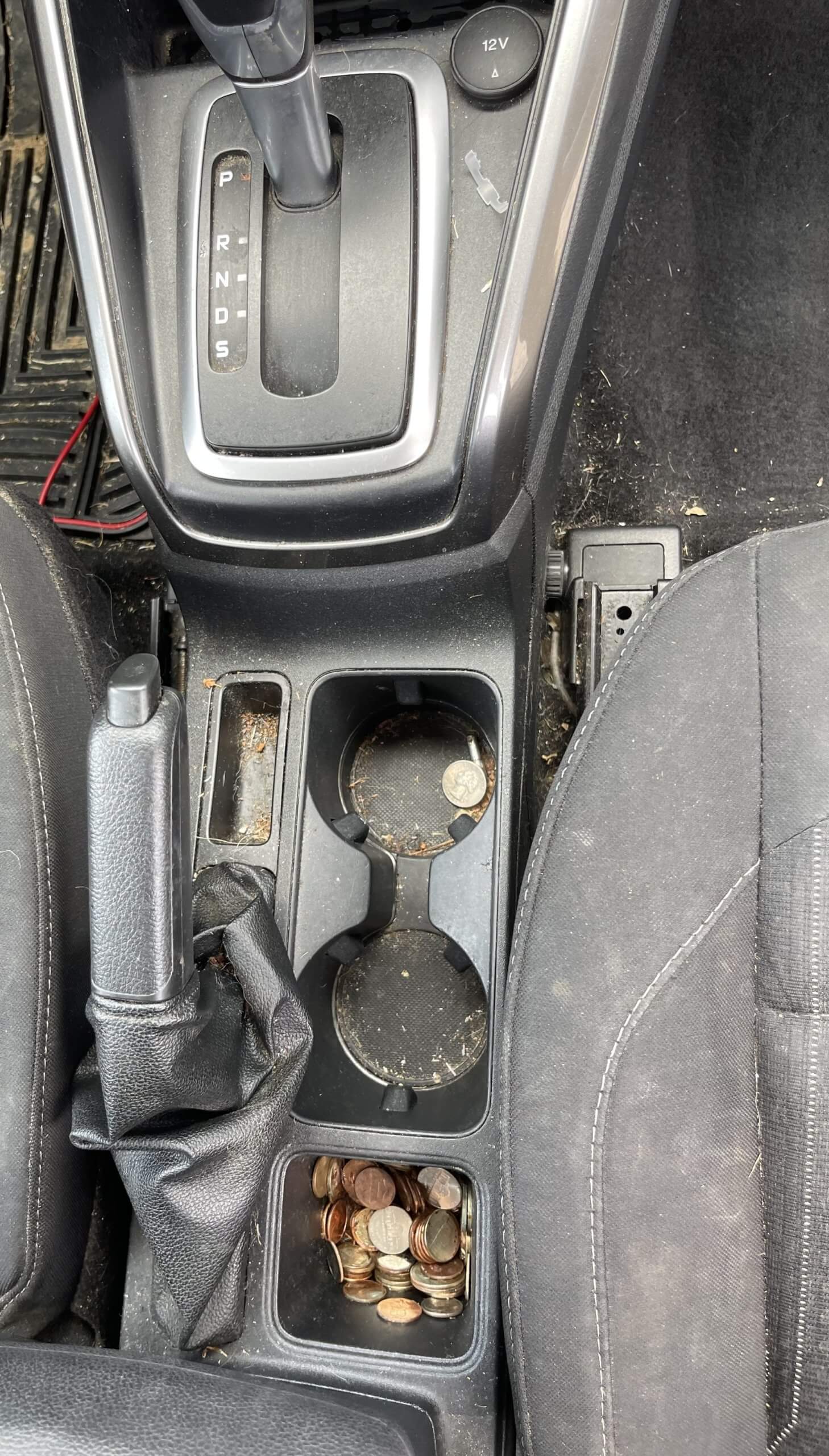 Interior-Detailing-Dirty-Cupholders-in-Lexington-KY